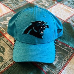 New Era NFL Teal Hat Carolina Panthers Emblem